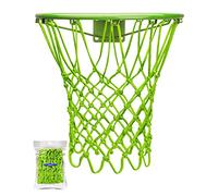XXXYYY Rete da Basket Verde per Esterno, Robusta, 2022 Qualità Professionale da Campo [280 grammi], Adatta per Cerchi da Esterno di Dimensioni Standard, Anti-Svolazzamento per Tutte le Condizioni