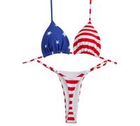 XXYAOCHEN Bikini Bikini da Donna Estivo da Spiaggia, Stile retrò, dai Colori Vivaci.-mix4-M