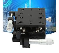 XY Linear Stage, Keenso SEMY60-AS Micrometro Manuale Precisione Lineare Traslazione Fase Cuscinetto di sormonto Cuscinetto Tavola scorrevole Guida a rulli incrociati XY Axis 60x60x40mm