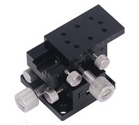 XY Linear Stage Manual Controlled Platform | 30μm High Exactness Sliding Table | Aluminum Alloy Dovetail Guide for Optical/Measuring Instruments/Microscope | with Scale & (50X30 mm)