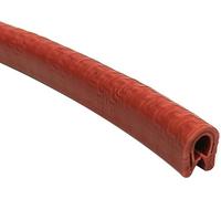 XYAGYUND Bordo in Gomma a Forma di U 3,28 Piedi, Striscia di Tenuta Flessibile a Forma di U con Spazio in Metallo for superfici Taglienti e ruvide, Rosso, 10 mm x 7 mm (Colore : Rosso,(Red,8mm x 6mm)
