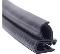 XYAGYUND Guarnizione in Gomma a Bolle Laterali a Forma di U 3,28FT Nera con Gap in Metallo Durevole Resistente alle Intemperie for Porte e Finestre, 20mm x 13mm (Dimensioni : 25mm x 15mm(27mm x 20mm)