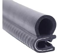 XYAGYUND Guarnizione in Gomma a Bolle Laterali a Forma di U 3,28FT Nera con Gap in Metallo Durevole Resistente alle Intemperie for Porte e Finestre, 20mm x 13mm (Dimensioni : 25mm x 15mm(20mm x 13mm)