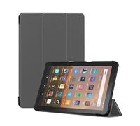 XYAL Covers e Custodie, Custodia sottile con funzione di sospensione automatica e riattivazione, custodia protettiva in pelle Compatibile con tablet compatibile con Amazon Kindle New Fire 7 2022(Grey)