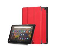 XYAL Covers e Custodie, Custodia sottile con funzione di sospensione automatica e riattivazione, custodia protettiva in pelle Compatibile con tablet compatibile con Amazon Kindle New Fire 7 2022(Rosso