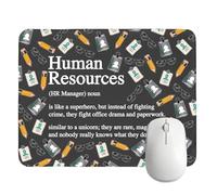 XYANFA Hr Tappetino per mouse risorse umane ufficio scrivania accessori decorativi Hr Manager Director Thank you apprezzamento regalo colleghi colleghi colleghi tappetino per mouse (risorse umane