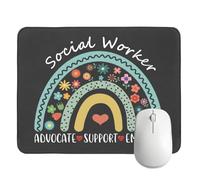 XYANFA Tappetino per mouse per assistente sociale, regalo di laurea, regalo di ringraziamento, per laptop, assistente sociale, collega, ufficio, casa, scrivania, accessori decorativi (tappetino per