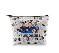 XYANFA Ted Coach - Trousse per il trucco, motivo: Lasso, per i fan del programma televisivo, regalo ispirato agli amanti del calcio, con cerniera, da viaggio, MY LIFE COA2CHES, Moda
