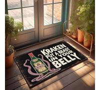 XYBH Accessori da garage per uomo Cave Kraken Rum: mettere una bestia nella pancia! Zerbino decorativo portico arredamento sala giochi (65 x 90 cm)