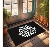 XYBH Accessori da garage per uomo Cave Trust Your Gut, Not Your Head. Zerbino decorativo per portico e sala giochi (40 x 60 cm)
