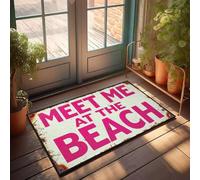 XYBH Divertente tappeto da bagno "Meet Me At The Beach". Zerbino emo, decorazione per camera da letto (40 x 60 cm)