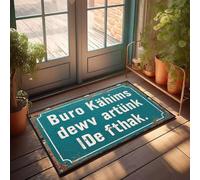 XYBH Divertente zerbino decorativo da cucina con scritta "The Office of K?Hims Is Now Open", per interni, porta d'ingresso (65 x 90 cm)