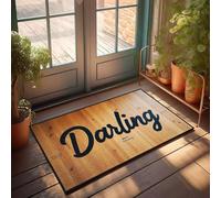 XYBH Divertente zerbino decorativo per camera da letto, con scritta "Darling While Snuggling", decorazione per il bagno (50 x 80 cm)