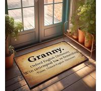 XYBH Fall Outside - Zerbino con scritta "Granny: A Term Of Endearment For An Older Woman", zerbino per esterni di grandi dimensioni, 40 x 60 cm