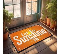 XYBH Home Alone - Zerbino con scritta "Let The Sunshine In". Zerbino per esterni, decorazione per casa sul lago, 40 x 60 cm