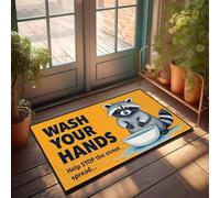 XYBH Home Alone Zerbino Lavarsi le Mani per Stop Spread Zerbino Autunno per esterni Zerbino Decorazione Casa Lago (50 x 80 cm)