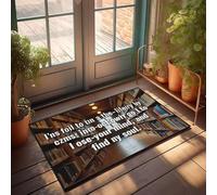 XYBH Home Alone Zerbino Lost In A Library, I Find My Soul, zerbino autunnale per esterni, decorazione per casa sul lago (40 x 60 cm)