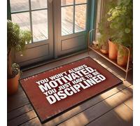 XYBH Home Decor Men Discipline Over Motivation. Zerbino con decorazioni country per la casa e la stanza dei ragazzi (50 x 80 cm)