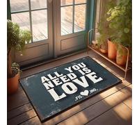 XYBH Home Decor - Zerbino con scritta "Men All You Need Is Love", decorazione per la casa e la stanza dei ragazzi (40 x 60 cm)