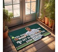 XYBH Home Sweet Apartment Zerbino con scritta in inglese "Ageing Is Not A Matter Of Years, But Rather the Way We Think", zerbino per ragazzi e cucina (65 x 90 cm)