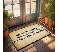 XYBH Home Sweet Apartment Zerbino Dove è il soldato coraggioso che ha combattuto dieci volte il suo peso in battaglia? Zerbino per ragazzi tappeto per cucina (40 x 60 cm)