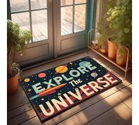 XYBH Home Sweet Apartment Zerbino Esplora l'universo con noi Zerbino Cool Stuff per ragazzi Tappeto per cucina (65 x 90 cm)