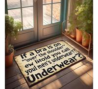 XYBH Home Sweet Apartment Zerbino If A Bra Is On The Shoulder What Do You Call Men Underwear? Zerbino Cool Stuff For Boys Rugs For Kitchen (65 x 90 cm)