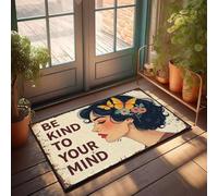 XYBH Stuff For Boys Room - Zerbino invernale con scritta "Be Kind To Your Mind", per esterni e veranda anteriore (50 x 80 cm)