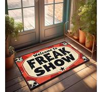 XYBH Tappetini di benvenuto per esterni per porta d'ingresso Welcome to Freak Show. Zerbino decorativo per portico esterno decorazione porta d'ingresso (40 x 60 cm)