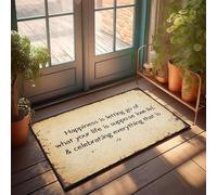 XYBH Tappeto autunnale per porta d'ingresso Happiness Is Let Go Of What Your Life Is Supposed to Be. Zerbino divertente per esterni (40 x 60 cm)