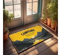 XYBH Zerbini autunnali per campeggio all'aperto: spendi la fortuna, vivi come un senzatetto. Zerbino con amici, decorazione portico per esterni (40 x 60 cm)