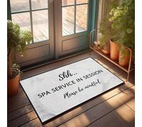 XYBH Zerbini per esterni grandi Shh.. Spa Service In Session Please Be Mindful. Zerbino da cucina, stile fattoria, tappetino primaverile per esterni (50 x 80 cm)