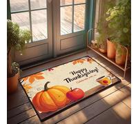 XYBH Zerbini per ingresso esterno casa divertente felice Ringraziamento! Festeggia con noi. Zerbino decorativo per la casa (40 x 60 cm)