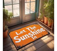 XYBH Zerbino autunnale con scritta "Let The Sunshine In". Zerbino per esterni e per l'inverno (40 x 60 cm)