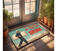 XYBH Zerbino autunnale per esterni con scritta in inglese "If You Can'T Do Your Job", zerbino con scritta "Drink Friends", decorazione per portico all'aperto (65 x 90 cm)