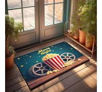 XYBH Zerbino con film popcorn e film decorativo per il cortile o il bar, tappeto estivo (65 x 90 cm)