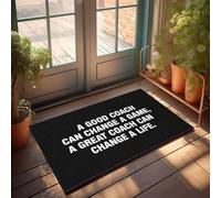 XYBH Zerbino con scritta "A Good Coach Can Change A Game". Un grande allenatore può cambiare una vita. Zerbino alla moda, decorazione per camera da letto (40 x 60 cm)