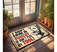 XYBH Zerbino con scritta "Fall Front Door" per esterni che non nuota nei servizi igienici, divertente decorazione per la casa e la stanza dei giochi (50 x 80 cm)