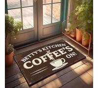 XYBH Zerbino con scritta "Fall Out" di Betty'S Kitchen Coffee'S On!, zerbino per esterni, grande, per casa (65 x 90 cm)