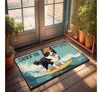 XYBH Zerbino con scritta "Fall Welcome" e scritta in inglese "Welcome Mats Outdoor Surfing Dreams On Your Board!"