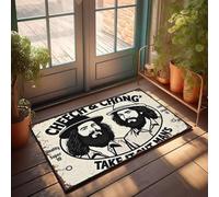 XYBH Zerbino con scritta "Fall Welcome" per esterni, Cheech & Chong's Take It Out, tappeto alla moda, decorazione per camera da letto (40 x 60 cm)
