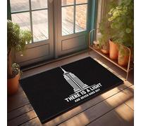 XYBH Zerbino con scritta in inglese "Outside Fall Empire State Build", con scritta in inglese "There Is A Light And Never Goes Out", zerbino per interni ed esterni, decorazione autunnale (50 x 80 cm)
