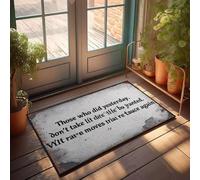 XYBH Zerbino con scritta in lingua inglese "those who didid yesterday don't take life for scontato". Zerbino per portico anteriore, decorazione autunnale, decorazione da uomo (40 x 60 cm)