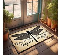 XYBH Zerbino con scritta "Welcome-Ish Those We Love Don'T Fade Away, They Are Inside Our Hearts". Zerbino alla moda per la tua stanza indie (40 x 60 cm)