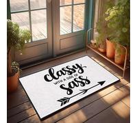 XYBH Zerbino divertente di classe con un lato di sasso. Zerbino per camera dei ragazzi, decorazione per porta d'ingresso (65 x 90 cm)