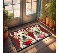 XYBH Zerbino divertente per ingresso esterno Labrador caffè: Best Brew For Pups! Zerbino per esterni Bar Accessori Decor Outdoor Spring Rug (40 x 60 cm)