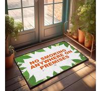 XYBH Zerbino divertente per ingresso esterno, non fumare ovunque nei locali. Zerbino per esterni e bar, decorazione per esterni (50 x 80 cm)