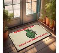 XYBH Zerbino divertente per ingresso esterno, reclami Dept. Si prega di prendere il numero per il servizio. Zerbino per esterni accessori bar decorazione all'aperto tappeto primaverile (40 x 60 cm)