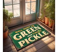XYBH Zerbino per aula Paint Me Green And Call Me Pickle, tappetino da bagno antiscivolo (50 x 80 cm)