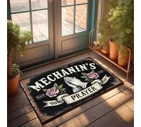 XYBH Zerbino per esterni con zampe, preghiera del meccanino: un simbolo di speranza e unità. Zerbino per esterni per porta d'ingresso, decorazione per la stanza degli uomini (65 x 90 cm)